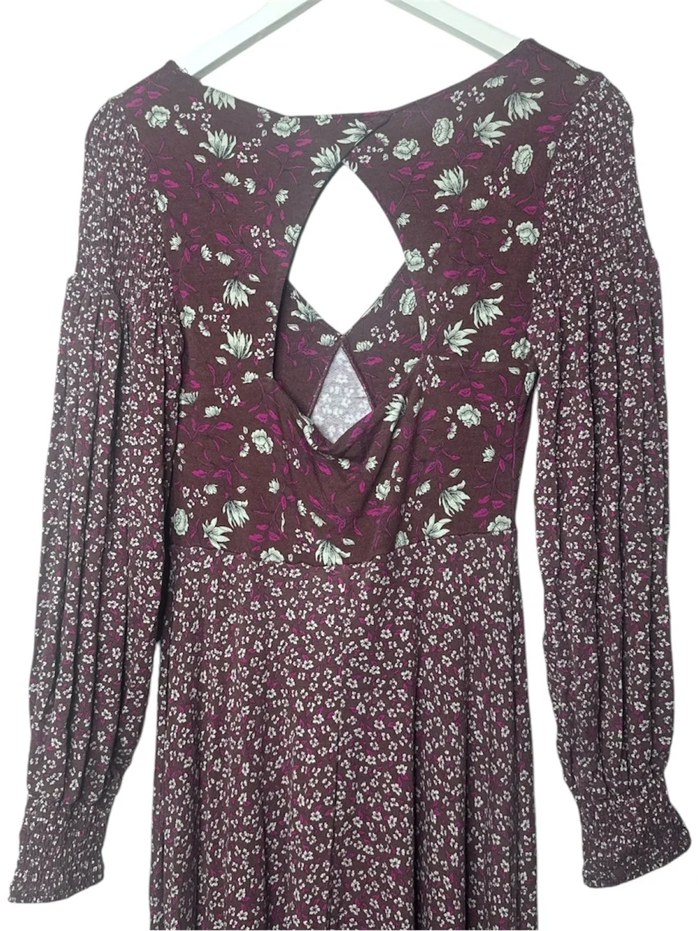 Free People Love Story Maxi Dress In Raisin Combo Size XS